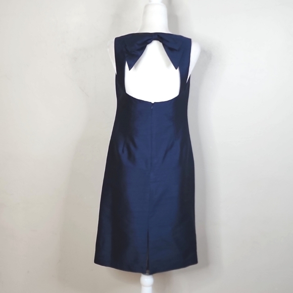 NWT Alfred Sung Midnight Blue Cocktail Sheath Dress Size 8 - Picture 8 of 12
